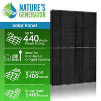 440 Watt Monocrystalline Solar Panel (4 Pack)