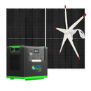 Nature's Generator Lithium 6000 with Solar Panels and Wind Turbine